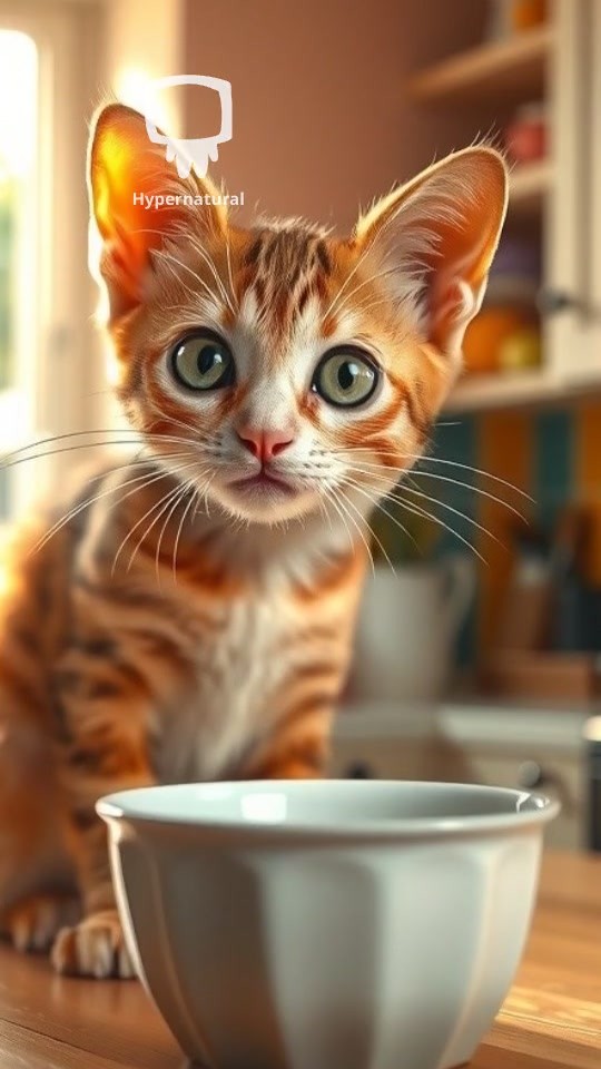 Kitty Enjoying Milk
