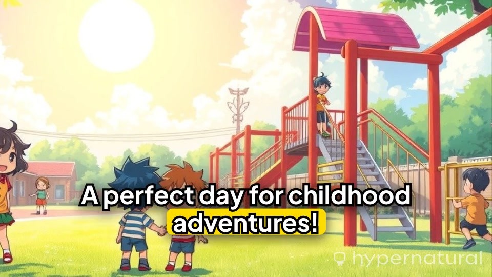 Joyful Childhood Adventures in the Playground