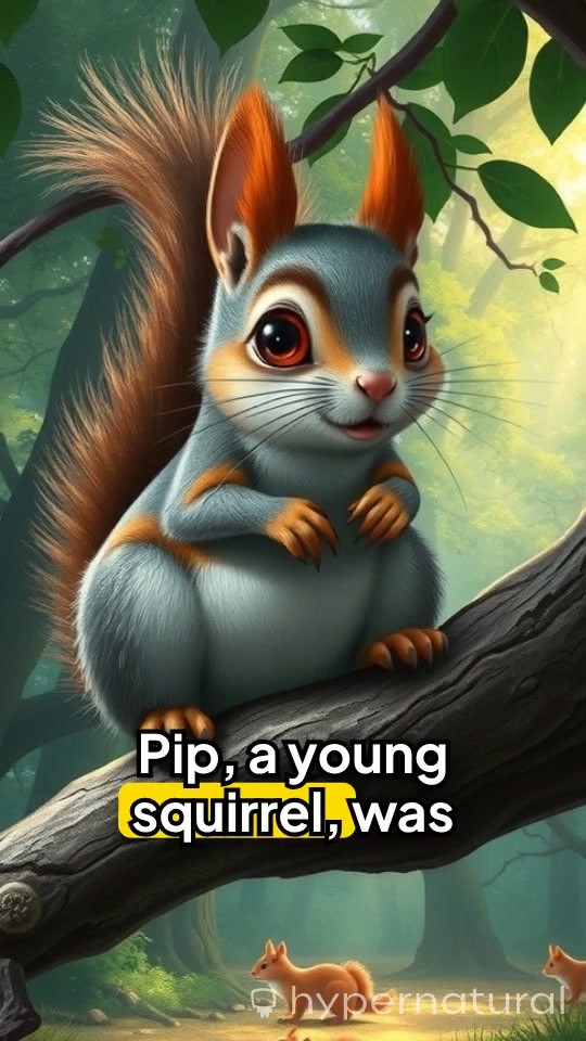 Squirrel's Love: Fetching Food for Mom!