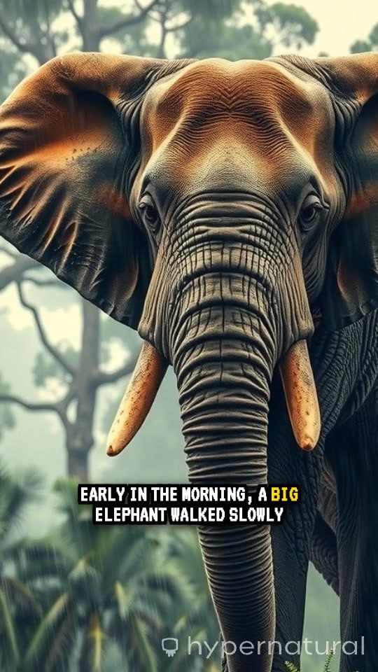 The Happy Journey of a Hungry Elephant