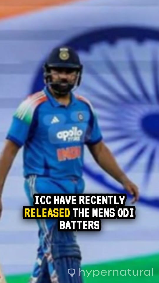 Rohit Sharma and Virat Kohli Top ICC ODI Batters Rankings!