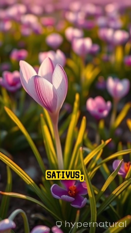 The Golden Threads of Saffron: Exploring Crocus sativus