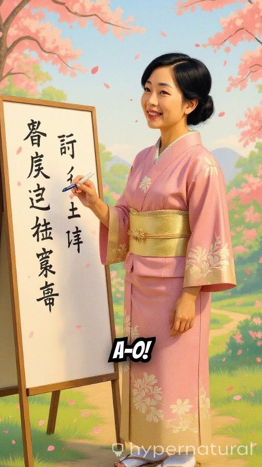 ひらがな あ–おを学ぼう！