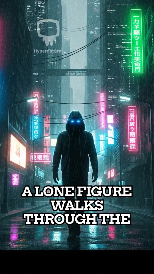 Neon Rain: Glowing Eyes in Slow Motion (copy) (copy)