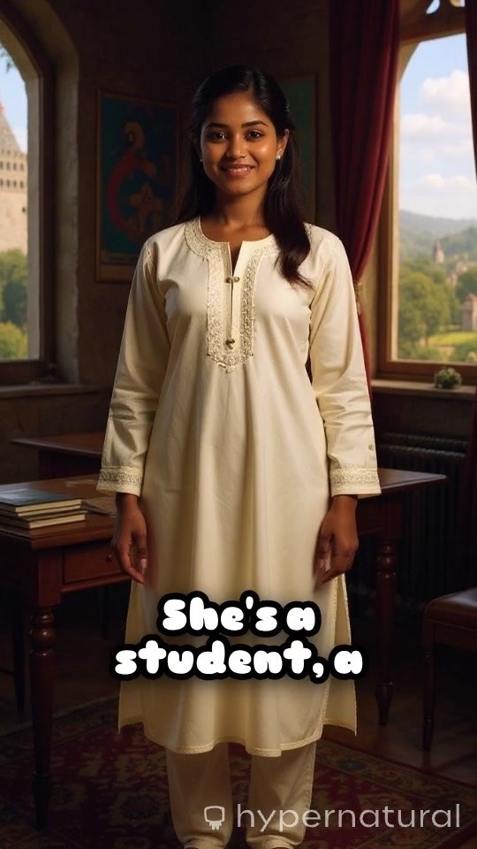 Embracing Heritage: Aanya in Her Shalwar Kameez