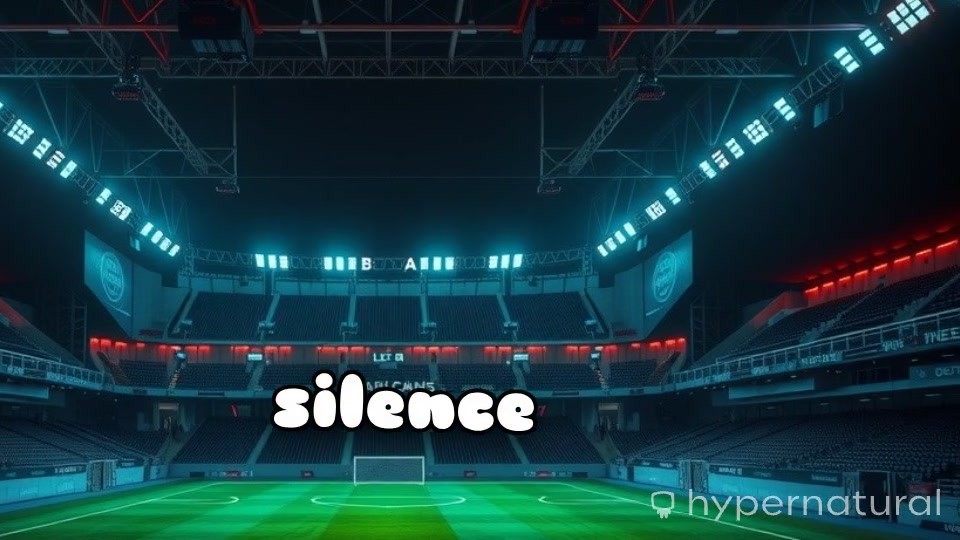 Dynamic Portrait of a Fictional Football Player in Stadium