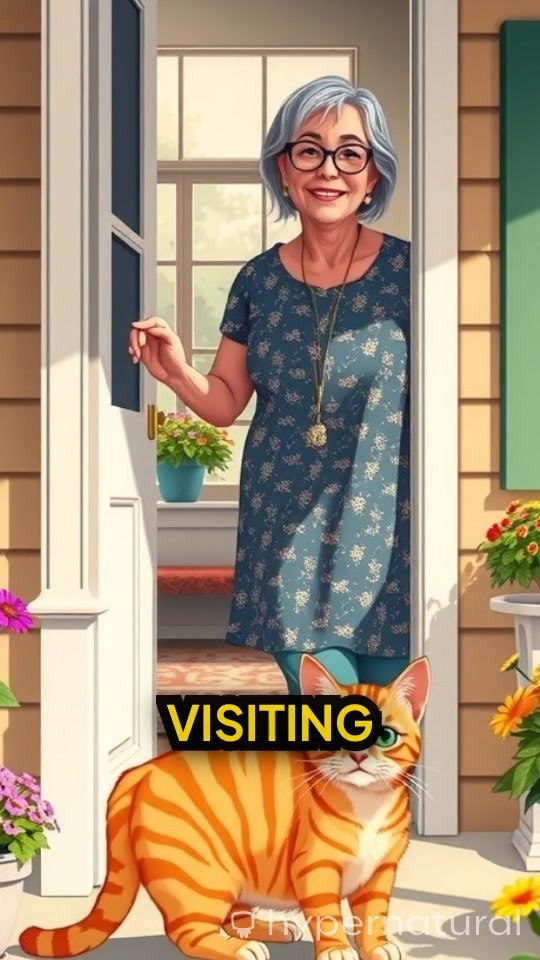 The Old Lady and the Stray Cat Family
