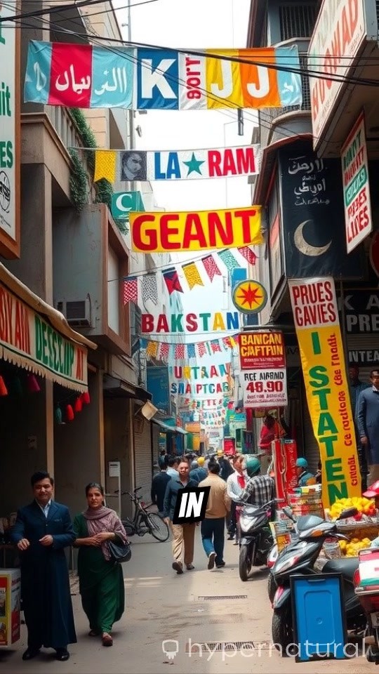 پاکستان کی رونق: قائداعظم اور قومی پرچم کے ساتھ