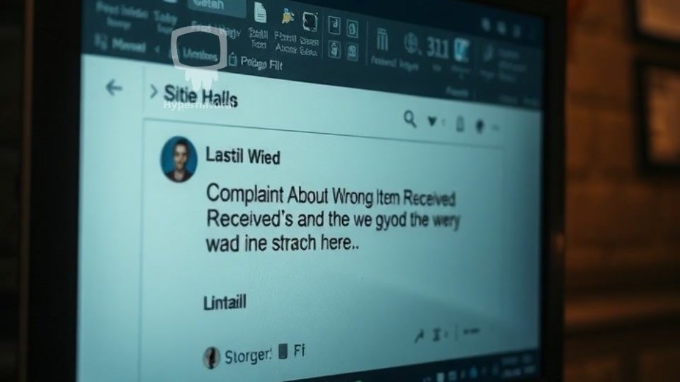 Complaint About Wrong Item Received (copy)