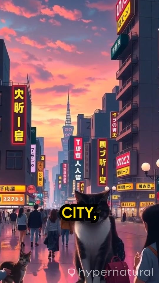 Neon Tears: A Cyberpunk Cat's Heartbreak