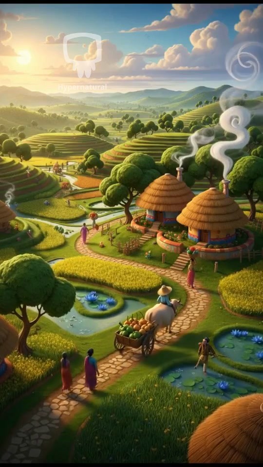 Peaceful Bengali Village Cat in Morning Light