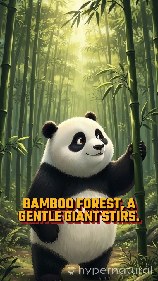 Joyful Panda Dance in a Bamboo Forest