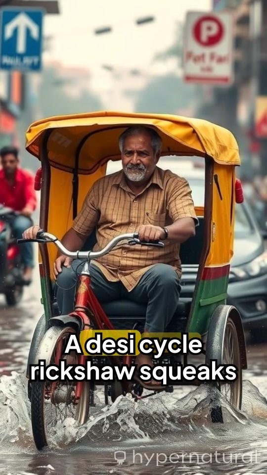 बारिश में फंसे: रिक्शा सफर की अनोखी कहानी
