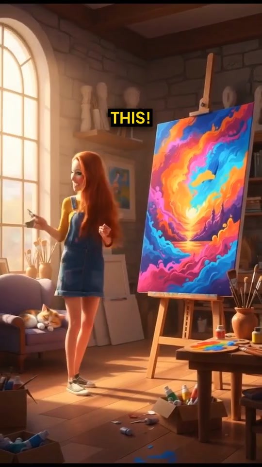 Mia's Magical Paintbrush Adventure