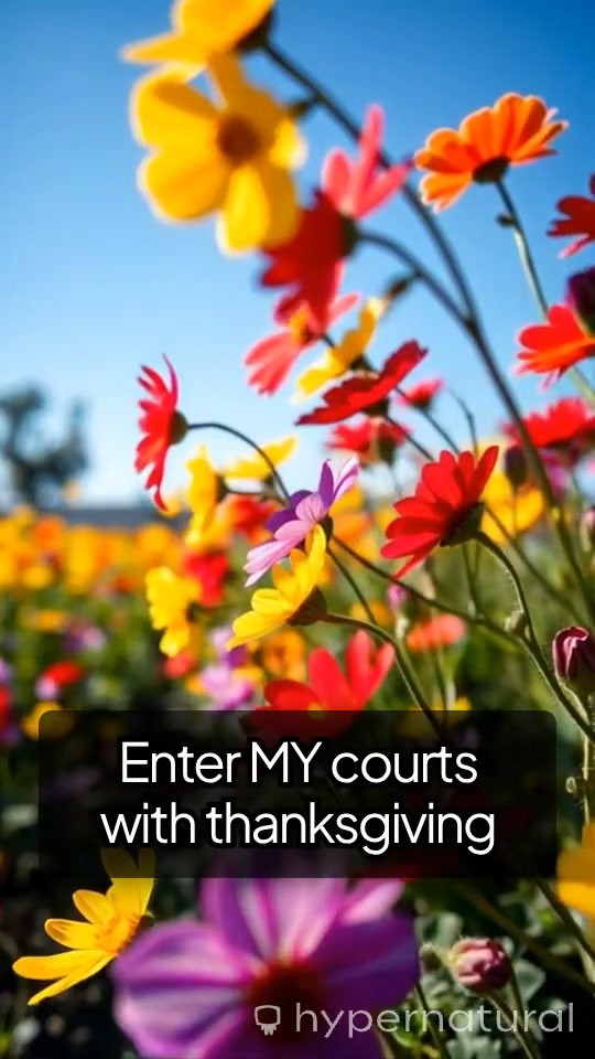 Enter MY Courts with Thanksgiving and Trust in MY Peace