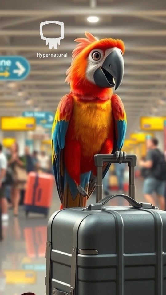 Fly Easy with Our Parrot Friend!