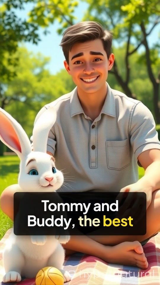 3D Cartoon Child and Dog Playtime