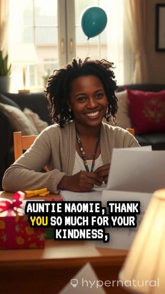 A Heartfelt Thank You to Auntie Naomie