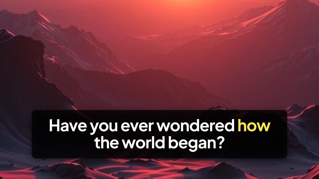 The Wonder of Creation: A Journey Through Genesis 1-2