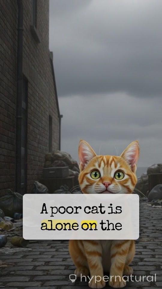 The Kind Duck Helps a Hungry Cat
