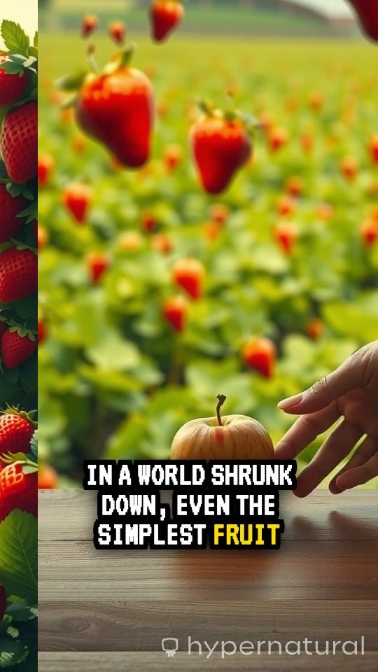 Tiny Workers on a Giant Strawberry