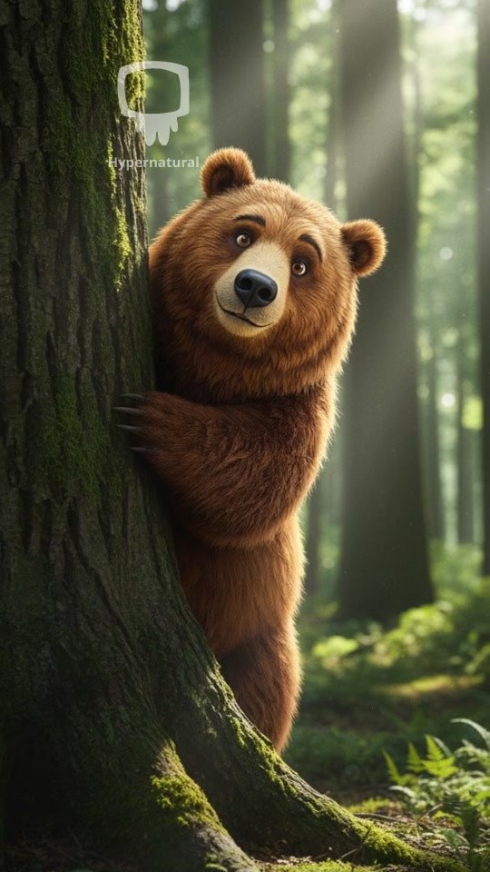 A Bear's Morning in the Forest