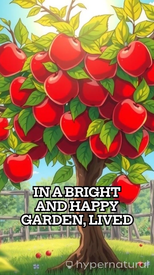 Bouncy Smiles: The Cheerful Apple Tree