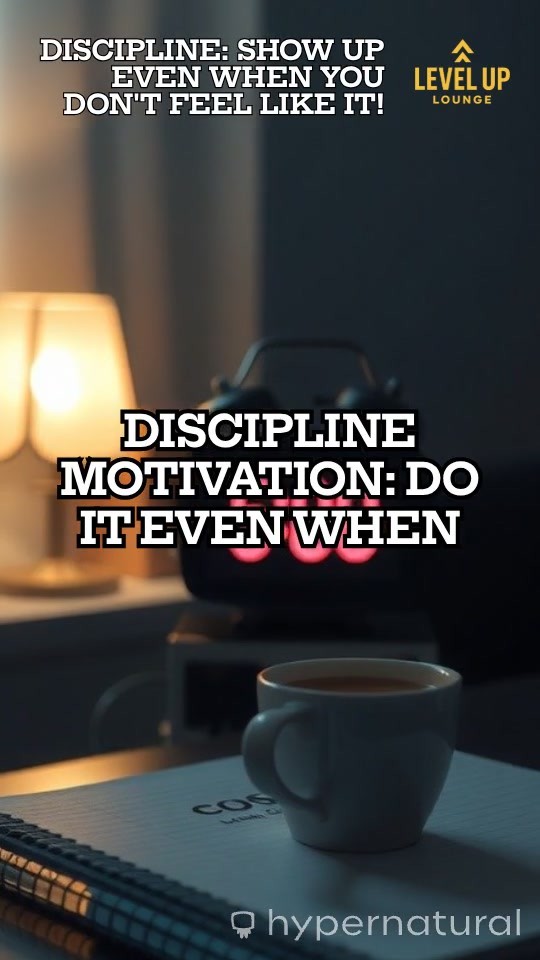 Discipline: Show Up Even When You Don't Feel Like It!