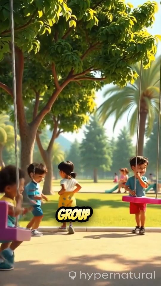 Children Playing and Laughing