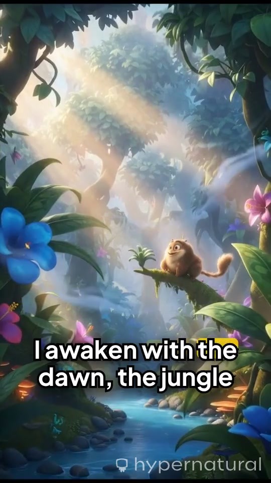 Tranquil Journey: An Elephant's Walk Through the Jungle