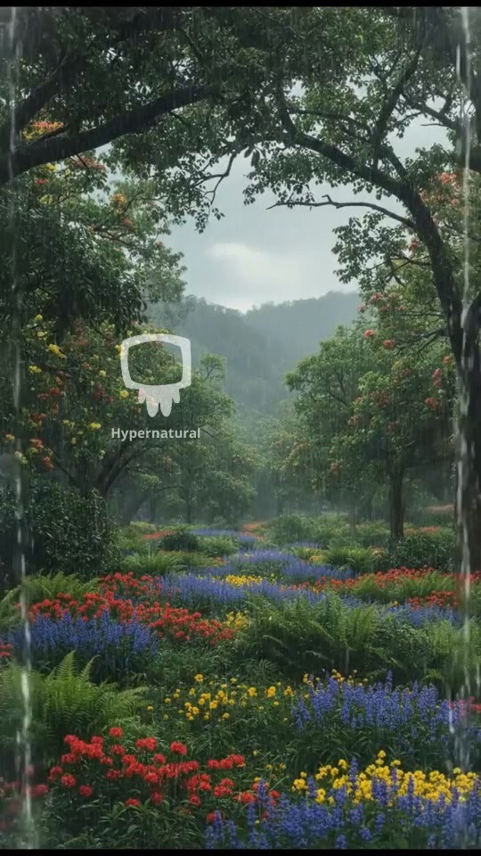 Nature's Bliss: Calm Rainy Day Serenity