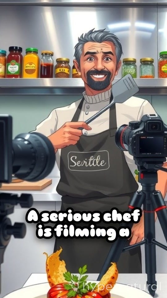 Glittering Culinary Chaos: A Chef’s Sparkly Disaster