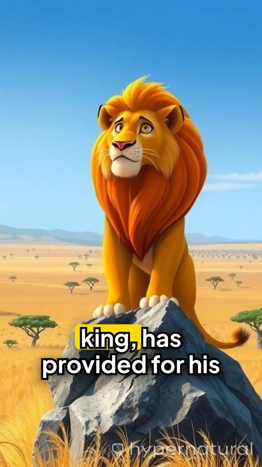 Simba Shares an Antelope with Kiara and Kovu