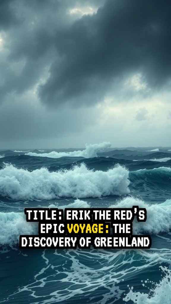 Erik the Red's Voyage: Discovering Greenland