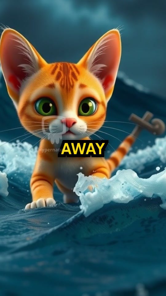 Kid Saves Drowning Kitten in Ocean!