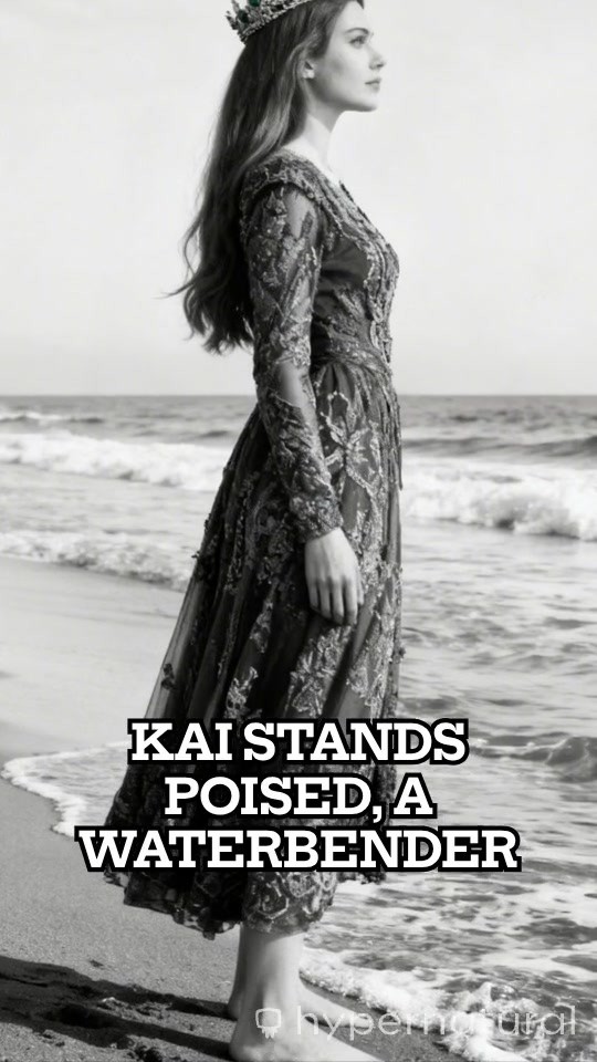 Elegance of Waterbending: A Black-and-White Reverie