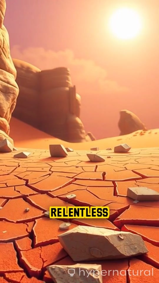 Desolation: A Thirsty Landscape Under the Scorching Sun
