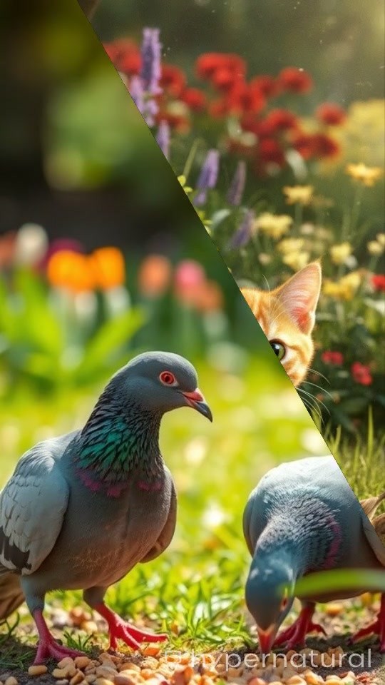 Friendship Over Hunting: A Lesson from the Cat and Pigeons