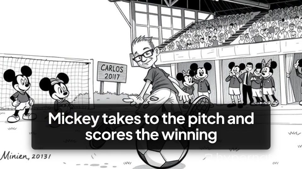 Mickey's Last-Minute Victory Goal