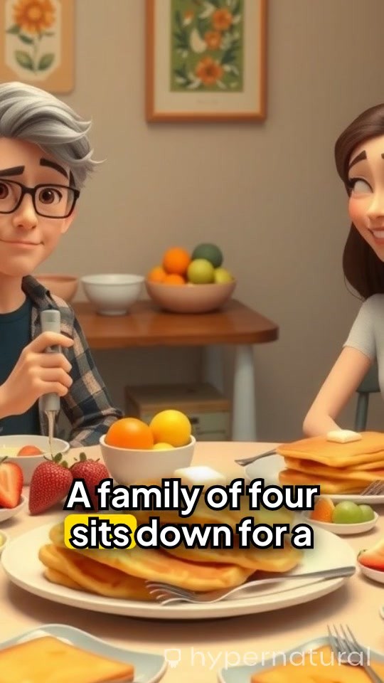 Sunny Breakfast Moments with a Cartoon Cat