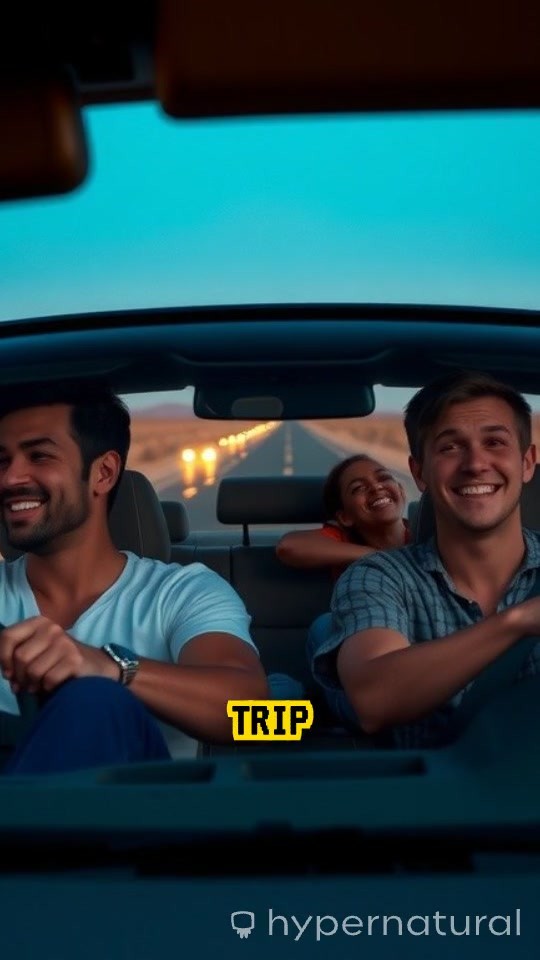 Friends Camp in Desert and Spot UFO in Night Sky