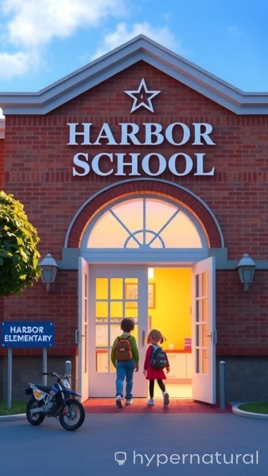 Liberty's First Day at Harbor Elementary!