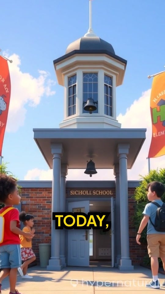 Liberty's Bright First Day at Harbor Elementary!