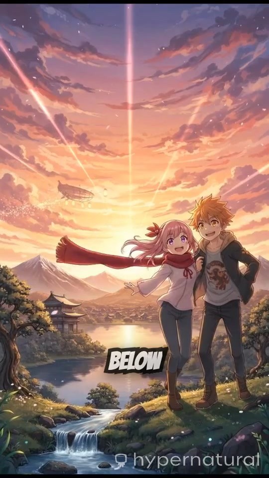 Unexpected Kiss Under the Sunset