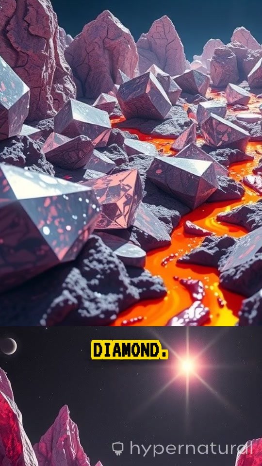 55 Cancri e: A World of Diamonds and Lava