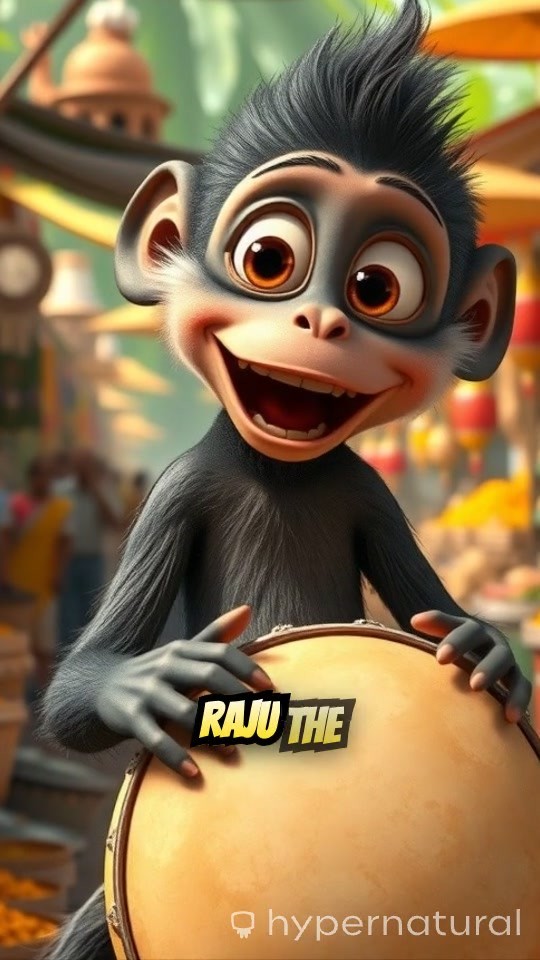 Monkey's Fun Shopping Adventure in Indian Market!