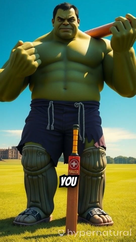Hulk's Epic Cricket Match with Friends