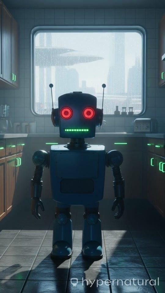 Robot's Magical Day: Time, Weather, and Toys