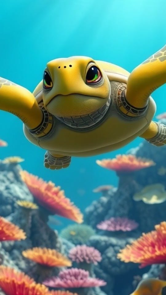 Meet Shelly: The Stylish Turtle Adventure!