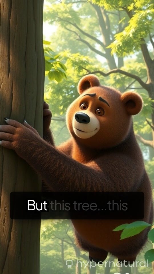 The Bear Stuck in a Tree